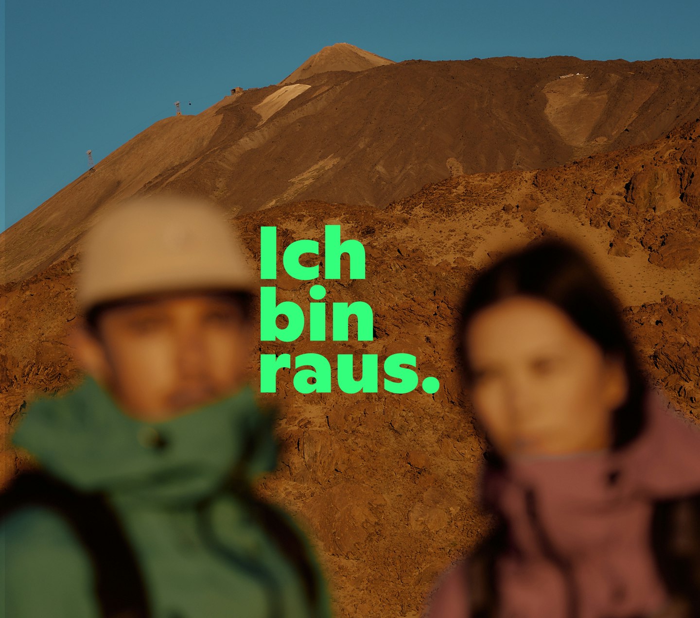 Berg - Mann und Frau - Ich bin raus. - Wandern