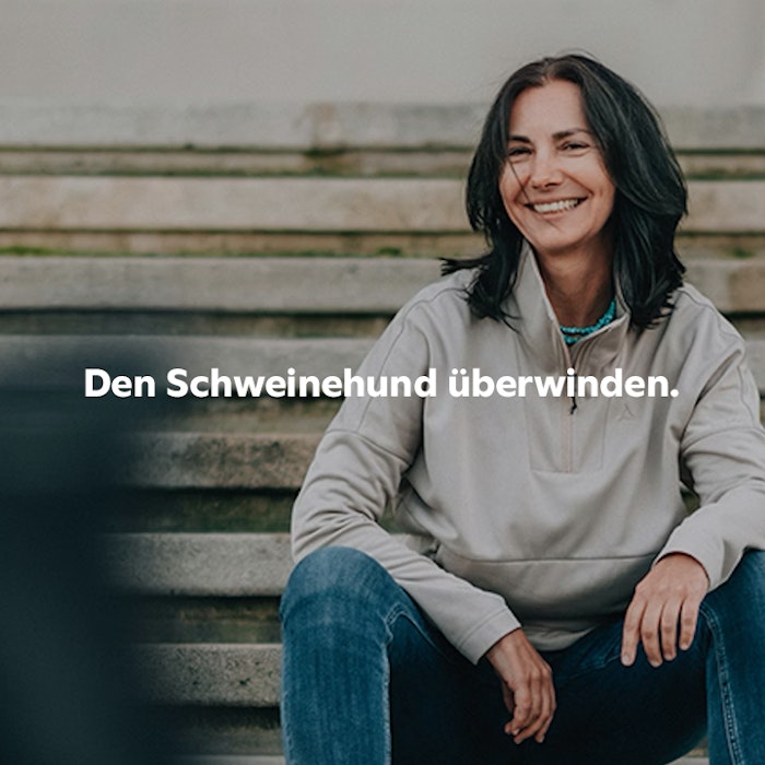 Den Schweinehund überwinden.