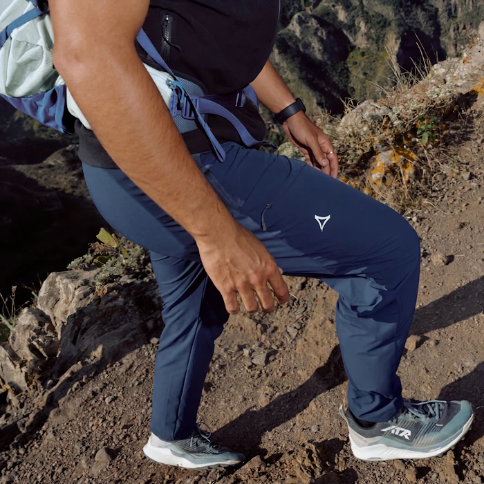 Dark blue men's hiking pants